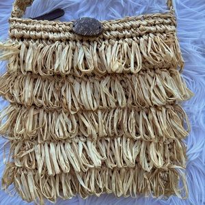 Kelly & Katie Straw Crossboy Bag NWOT